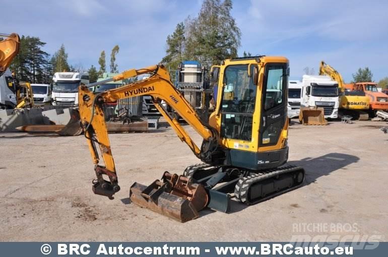 Hyundai R25Z-9AK Mini ekskavatörler, 7 tona dek