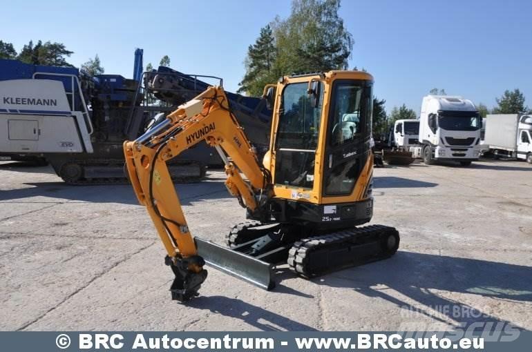 Hyundai R25Z-9AK Mini ekskavatörler, 7 tona dek