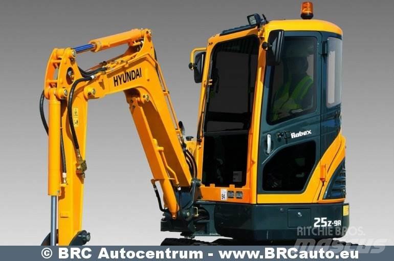 Hyundai R25Z-9AK Mini ekskavatörler, 7 tona dek