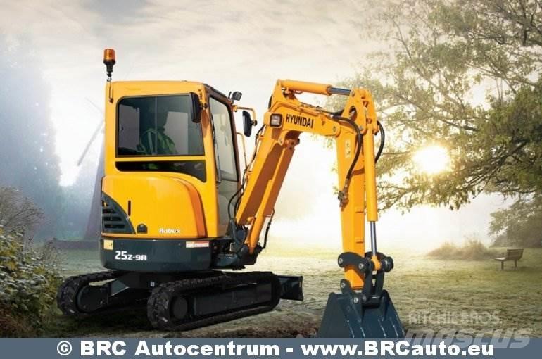 Hyundai R25Z-9AK Mini ekskavatörler, 7 tona dek