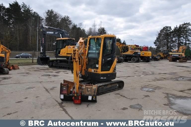 Hyundai R25Z-9AK Mini ekskavatörler, 7 tona dek