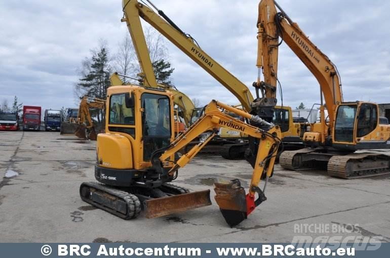 Hyundai R25Z-9AK Mini ekskavatörler, 7 tona dek