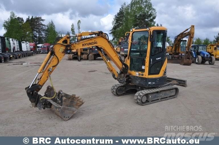 Hyundai R30Z-9AK Mini ekskavatörler, 7 tona dek