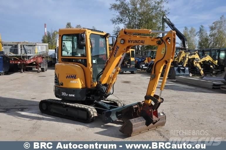Hyundai R30Z-9AK Mini ekskavatörler, 7 tona dek