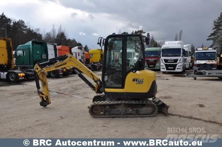 Yanmar SV26 Mini ekskavatörler, 7 tona dek