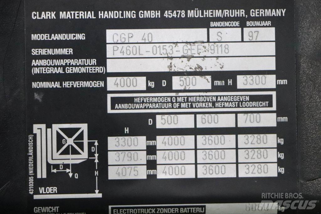 Clark CGP40 LPG'li forkliftler