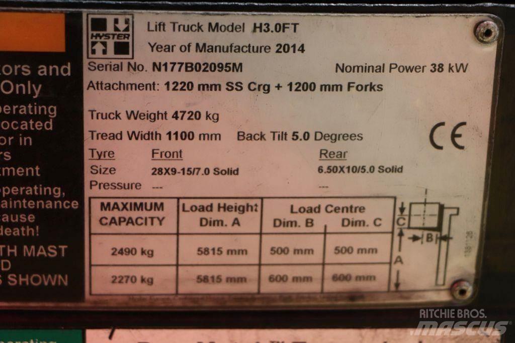 Hyster H3.0FT LPG'li forkliftler