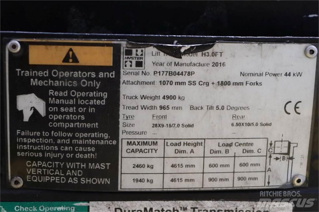 Hyster H3.0FT LPG'li forkliftler