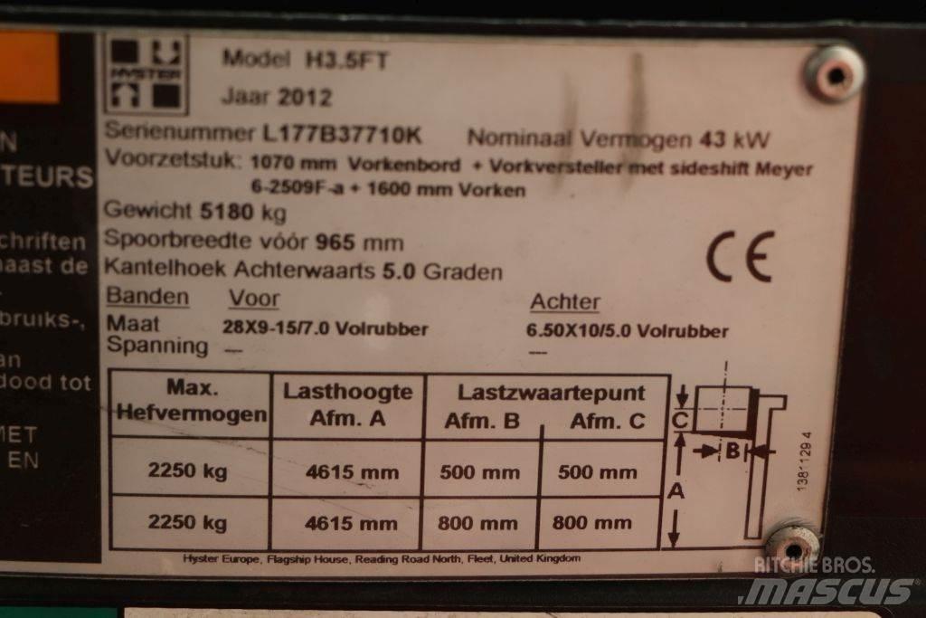 Hyster H3.5FT LPG'li forkliftler