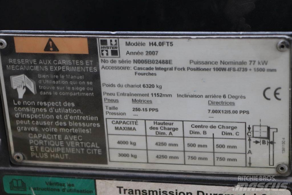 Hyster H4.0FT5 LPG'li forkliftler