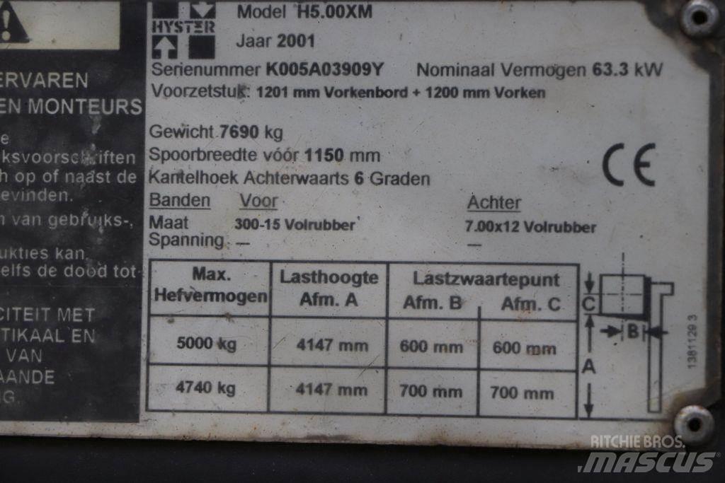 Hyster H5.00XM LPG'li forkliftler