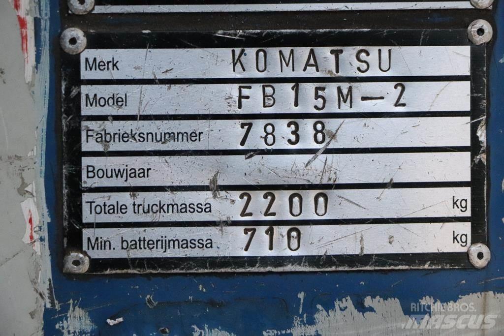 Komatsu FB15M-2 Elektrikli forkliftler