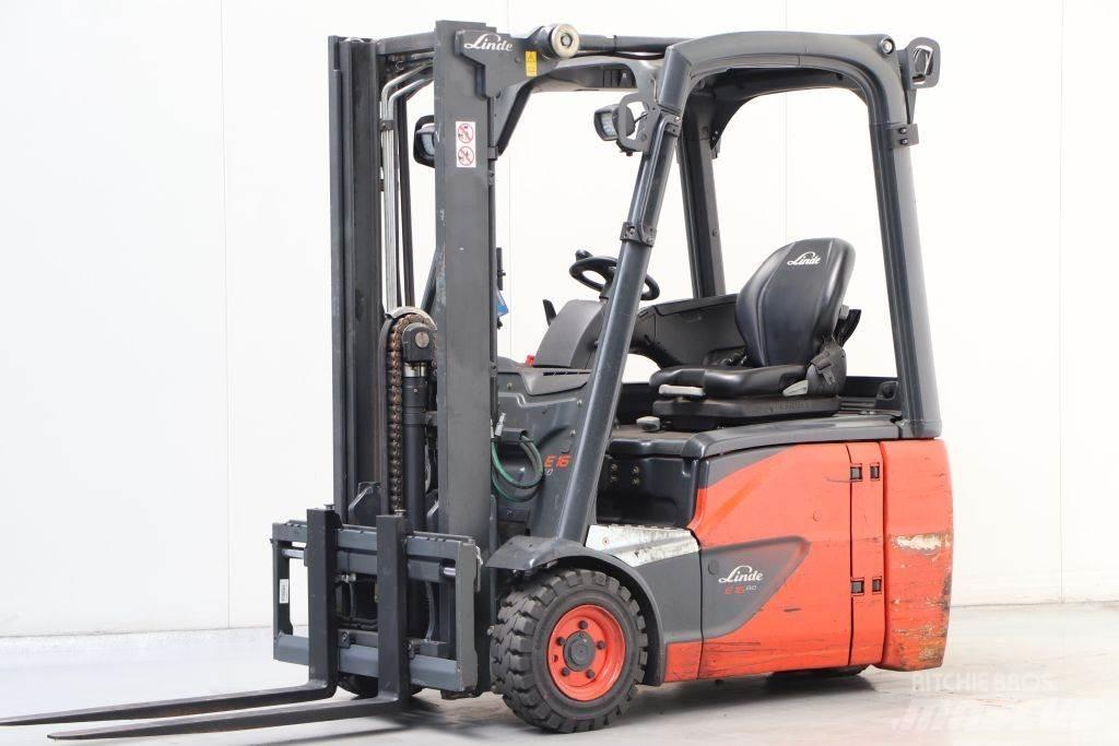 Linde E16C-02 Elektrikli forkliftler