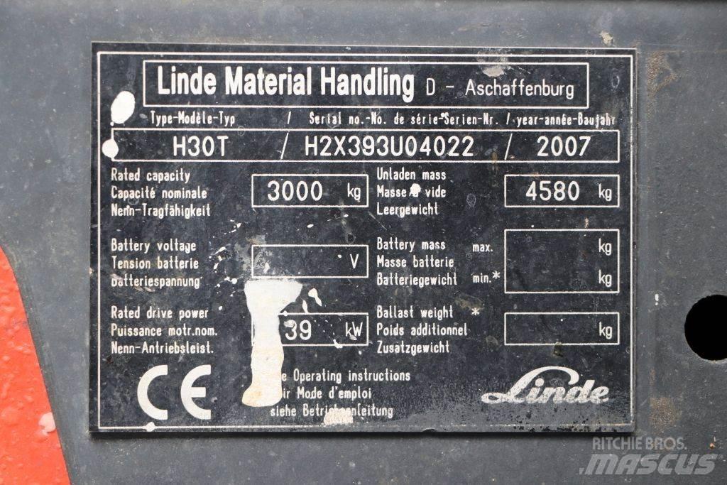 Linde H30T LPG'li forkliftler