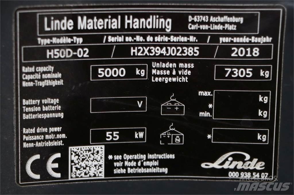 Linde H50D-02 Dizel forkliftler
