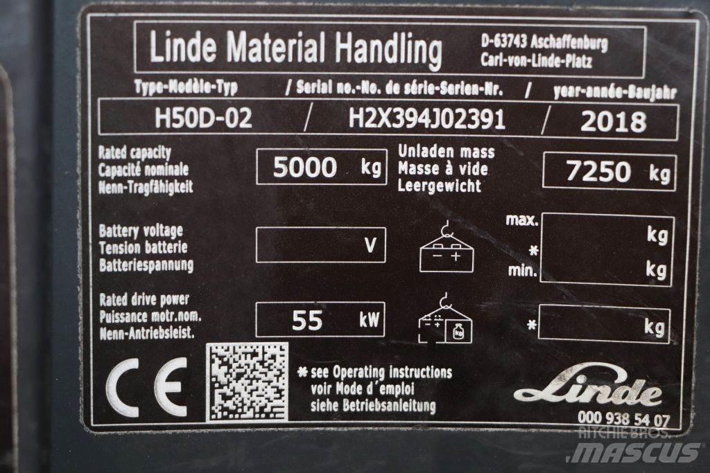 Linde H50D-02 Dizel forkliftler