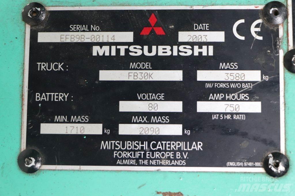 Mitsubishi FB30K Elektrikli forkliftler