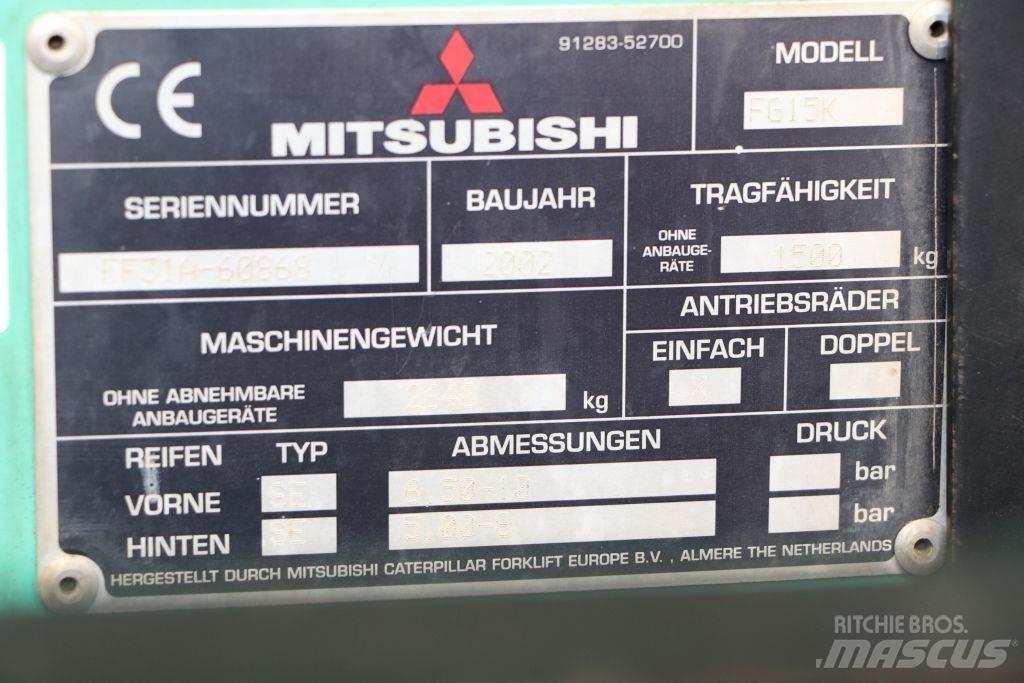 Mitsubishi FG15K LPG'li forkliftler