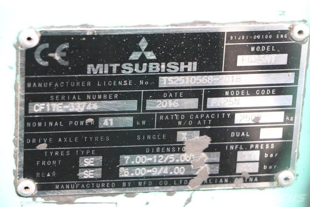 Mitsubishi FG25NT LPG'li forkliftler