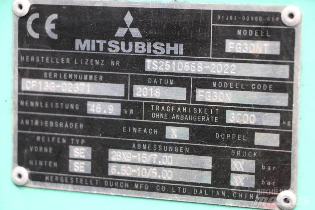 Mitsubishi FG30NT LPG'li forkliftler