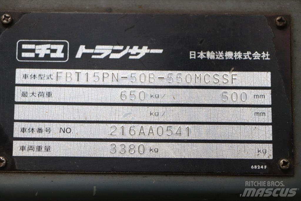 Nichiyu FBT15PN Elektrikli forkliftler
