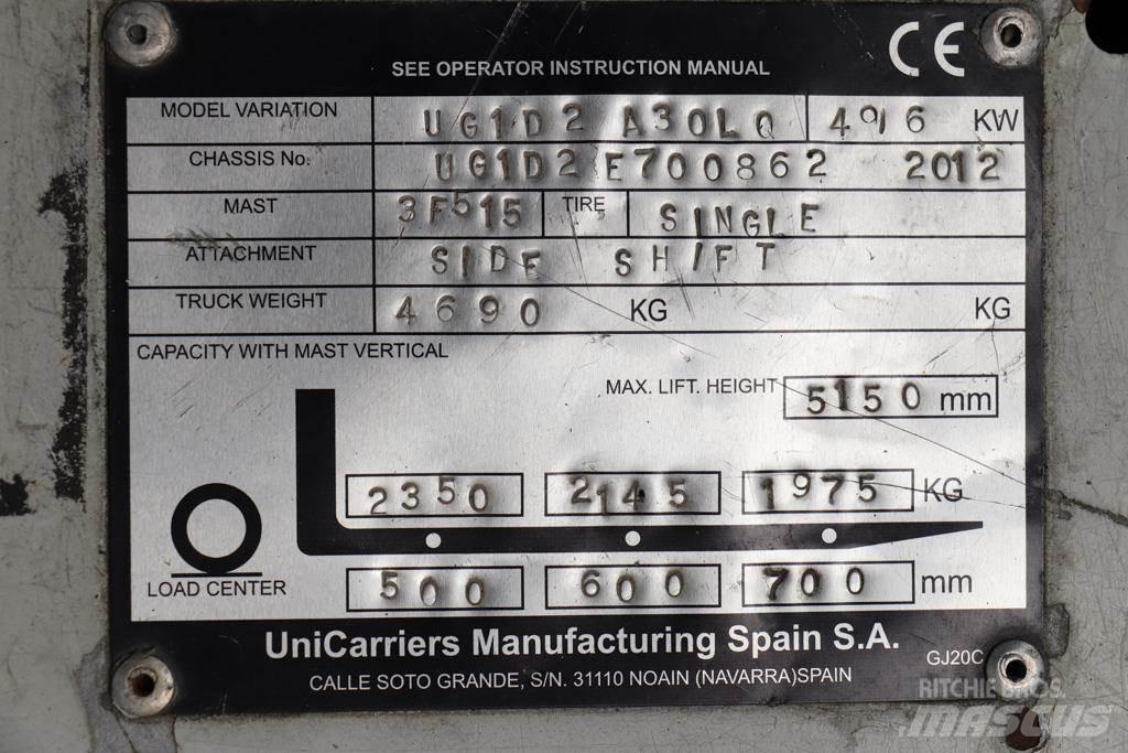 Nissan UG1D2A30LQ LPG'li forkliftler