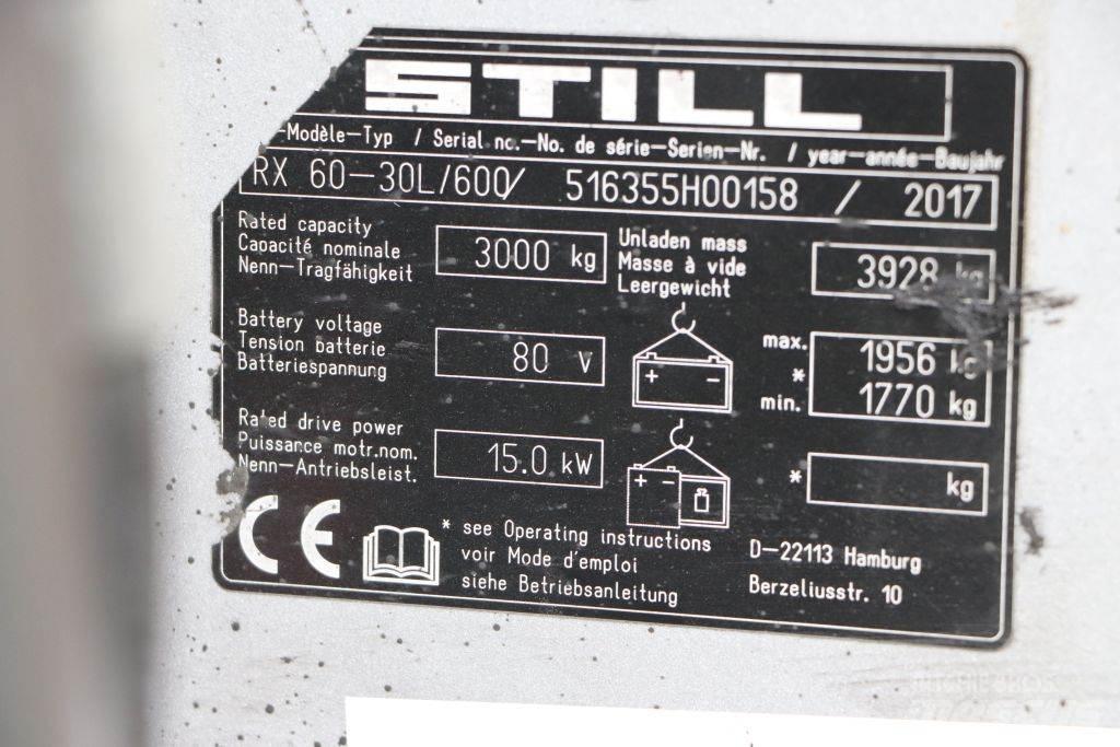 Still RX60-30L/600 Elektrikli forkliftler