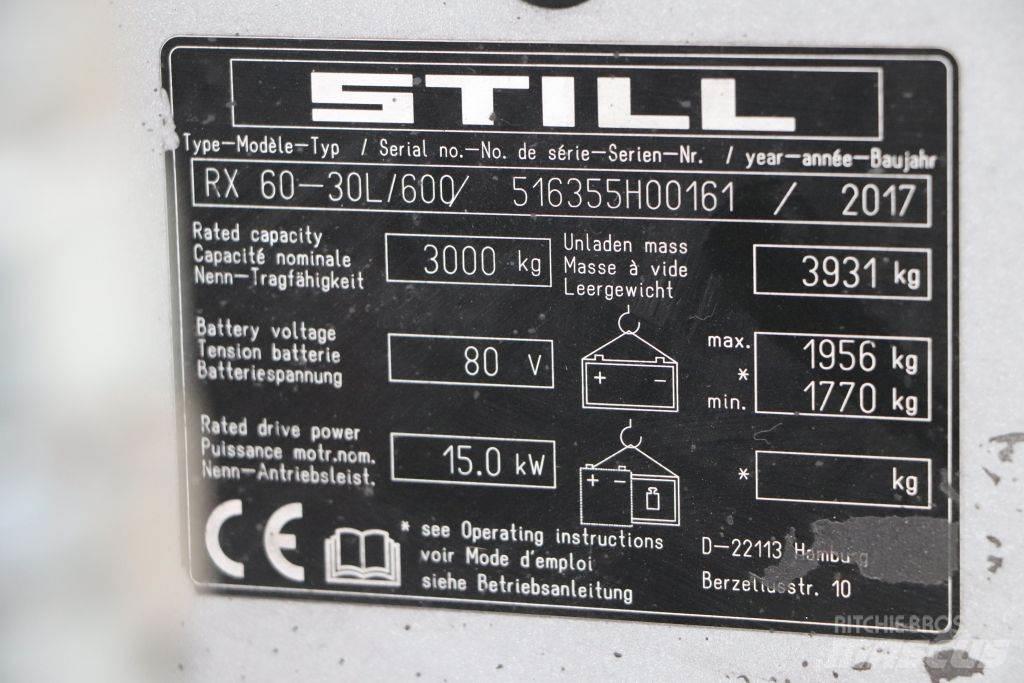 Still RX60-30L/600 Elektrikli forkliftler