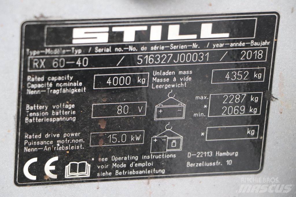 Still RX60-40 Elektrikli forkliftler