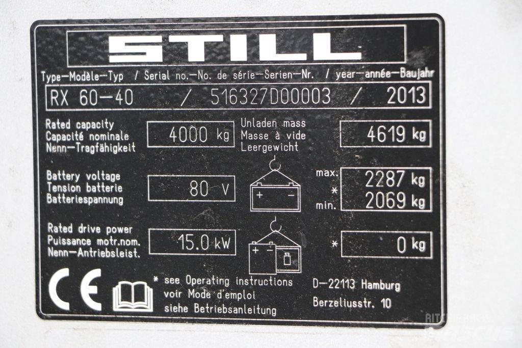 Still RX60-40 Elektrikli forkliftler