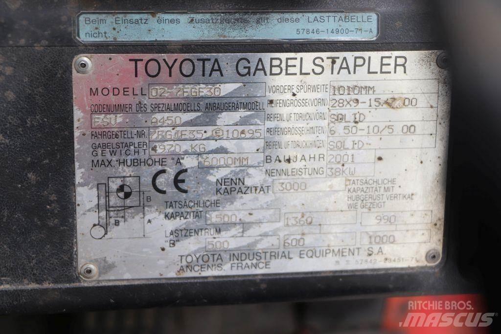 Toyota 02-7FGF30 LPG'li forkliftler