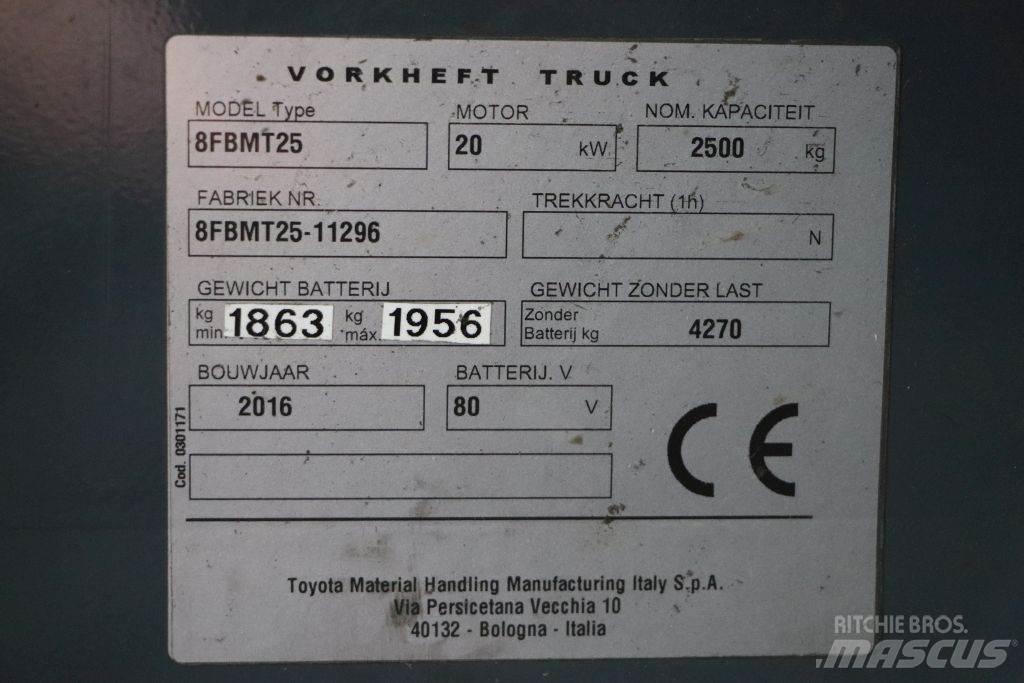 Toyota 8FBMT25 Elektrikli forkliftler