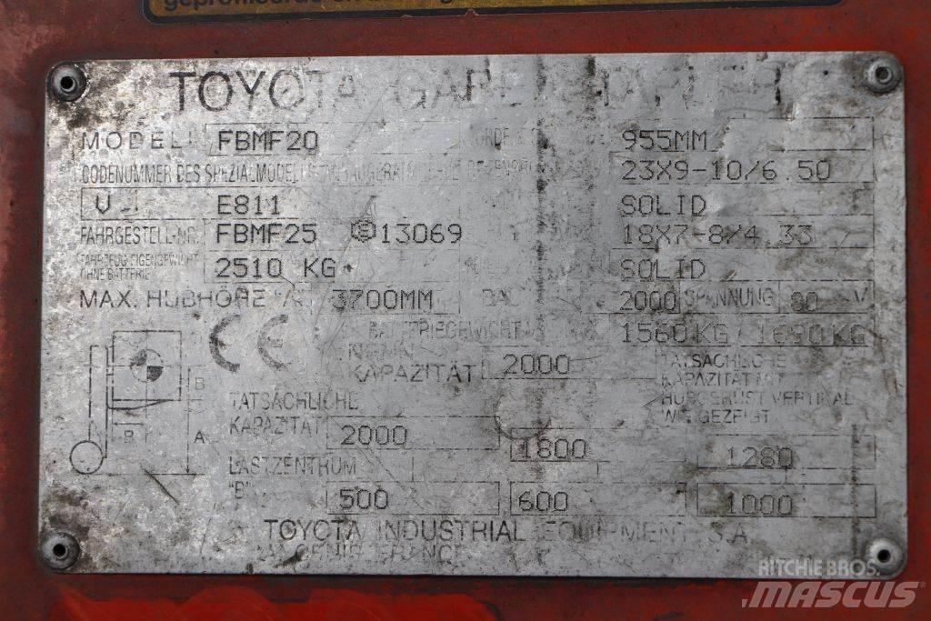 Toyota FBMF20 Elektrikli forkliftler