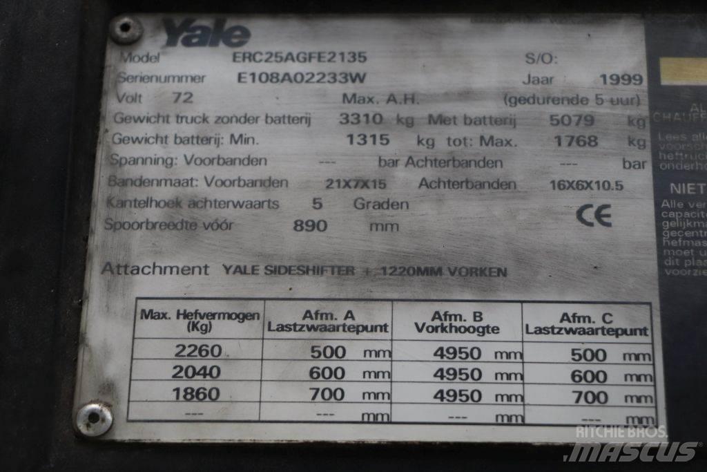 Yale ERC25AGF Elektrikli forkliftler