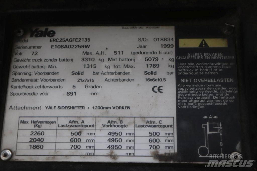 Yale ERC25AGF Elektrikli forkliftler