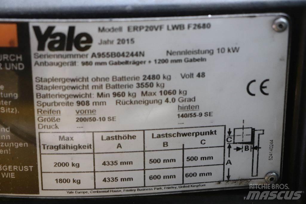 Yale ERP20VF Elektrikli forkliftler