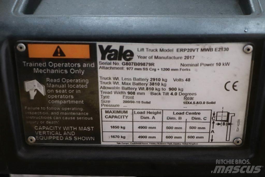 Yale ERP20VT Elektrikli forkliftler