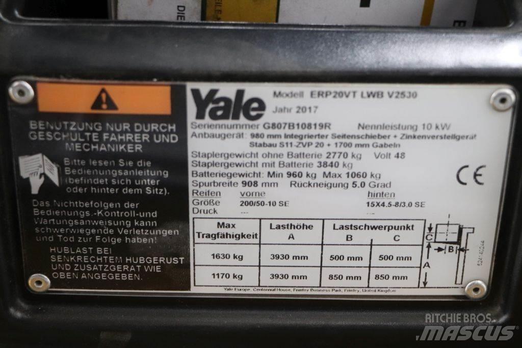 Yale ERP20VT Elektrikli forkliftler