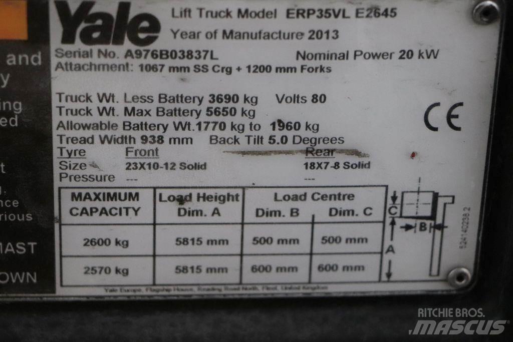 Yale ERP35VL Elektrikli forkliftler