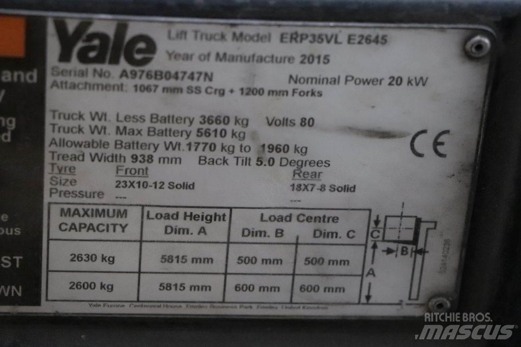 Yale ERP35VL Elektrikli forkliftler