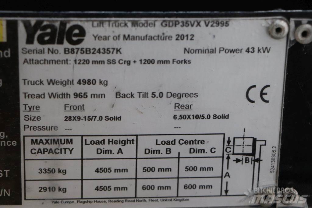 Yale GDP35VX Dizel forkliftler