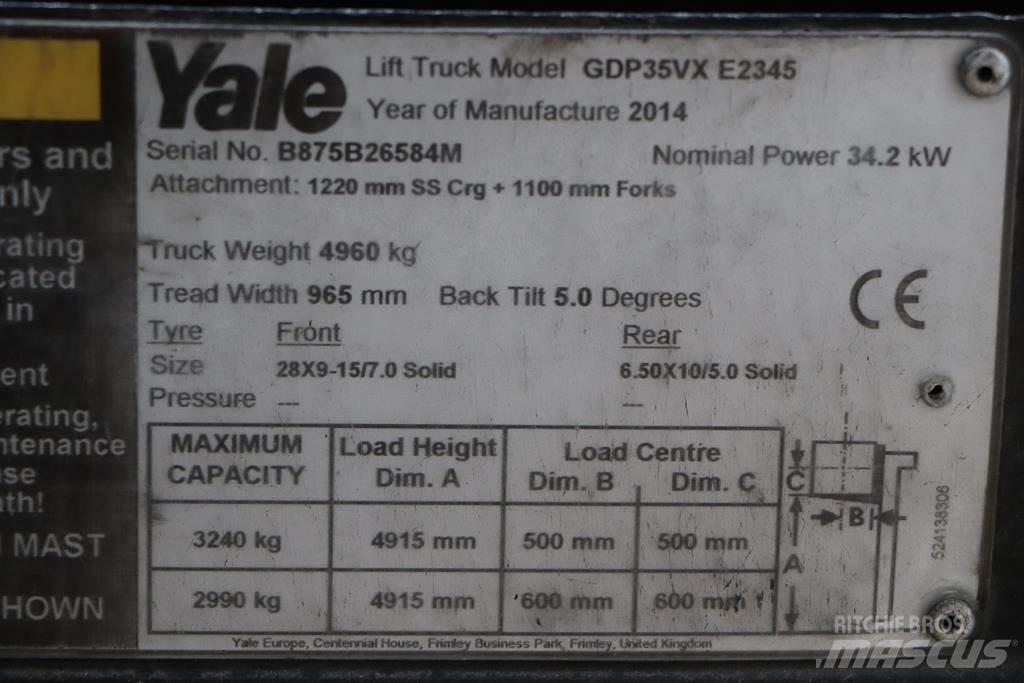 Yale GDP35VX Dizel forkliftler