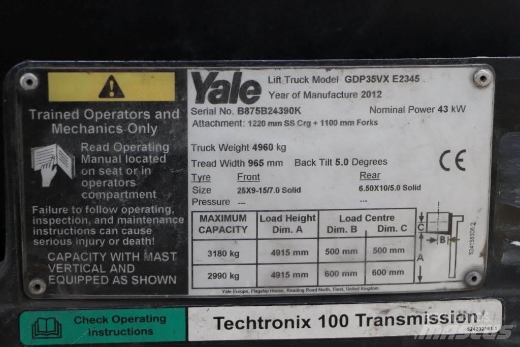 Yale GDP35VX Dizel forkliftler