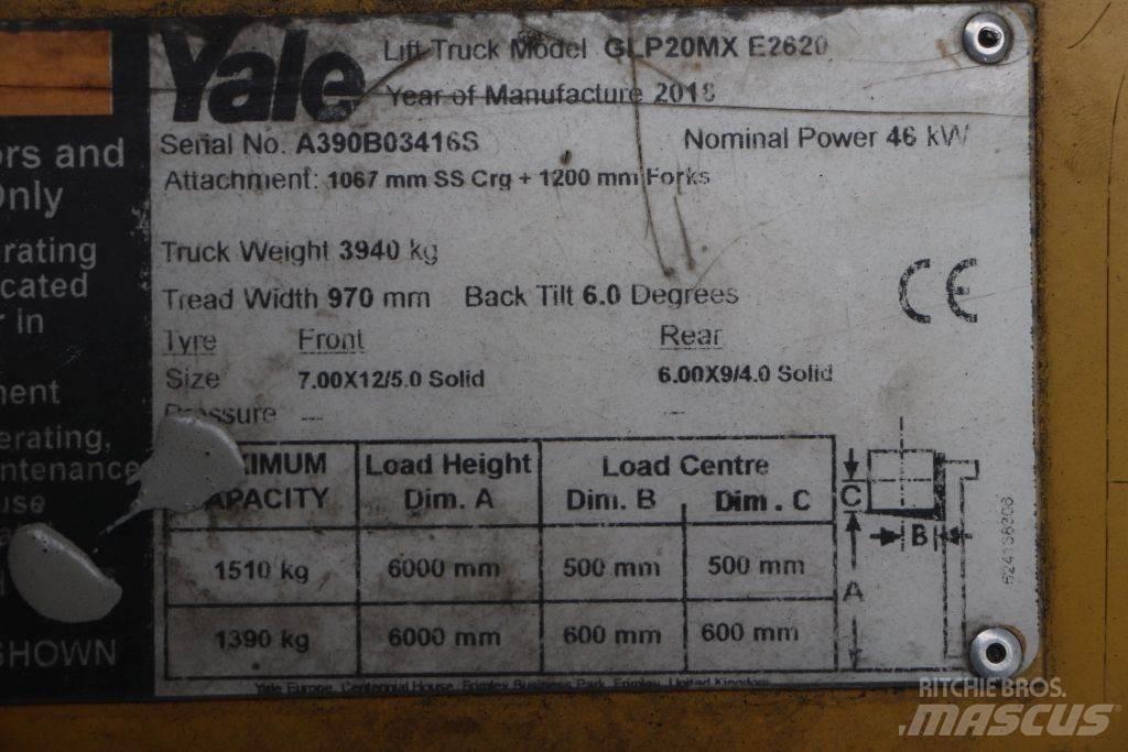 Yale GLP20MX LPG'li forkliftler