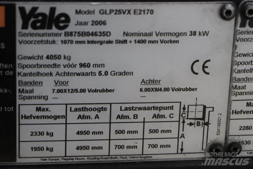 Yale GLP25VX LPG'li forkliftler