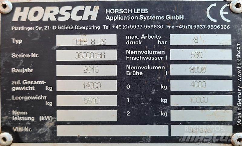 Horsch 8 GS Çekilir pülverizatörler