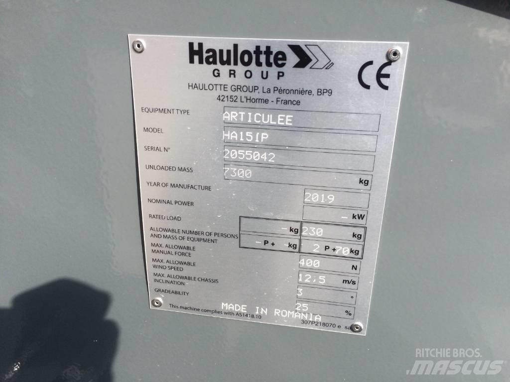 Haulotte HA 15 IP Körüklü personel platformları