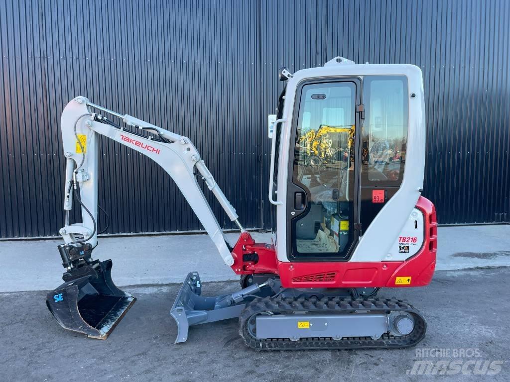 Takeuchi TB 216 Mini ekskavatörler, 7 tona dek