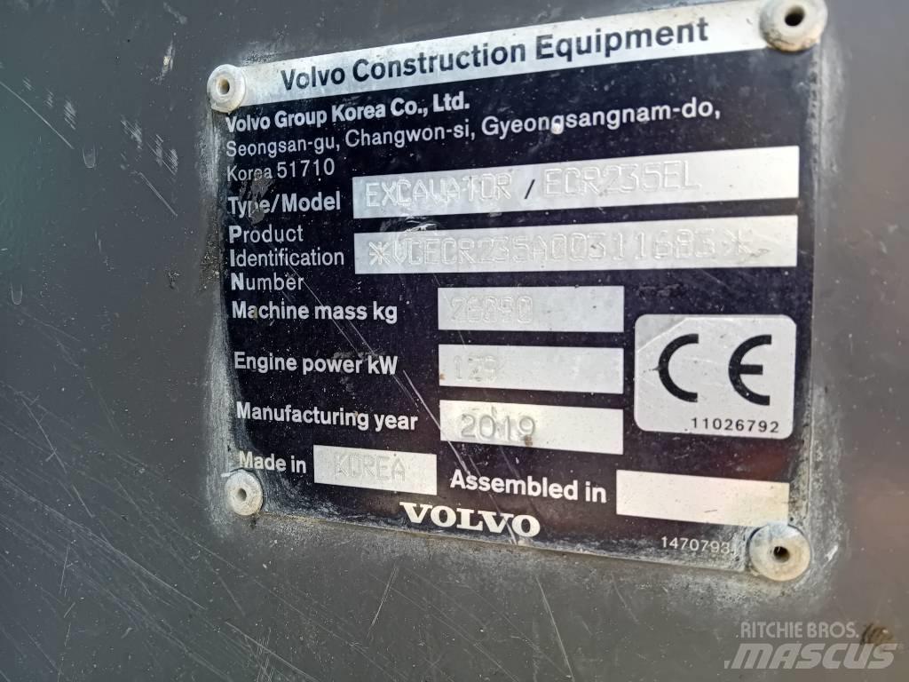 Volvo ECR 235 E Paletli ekskavatörler
