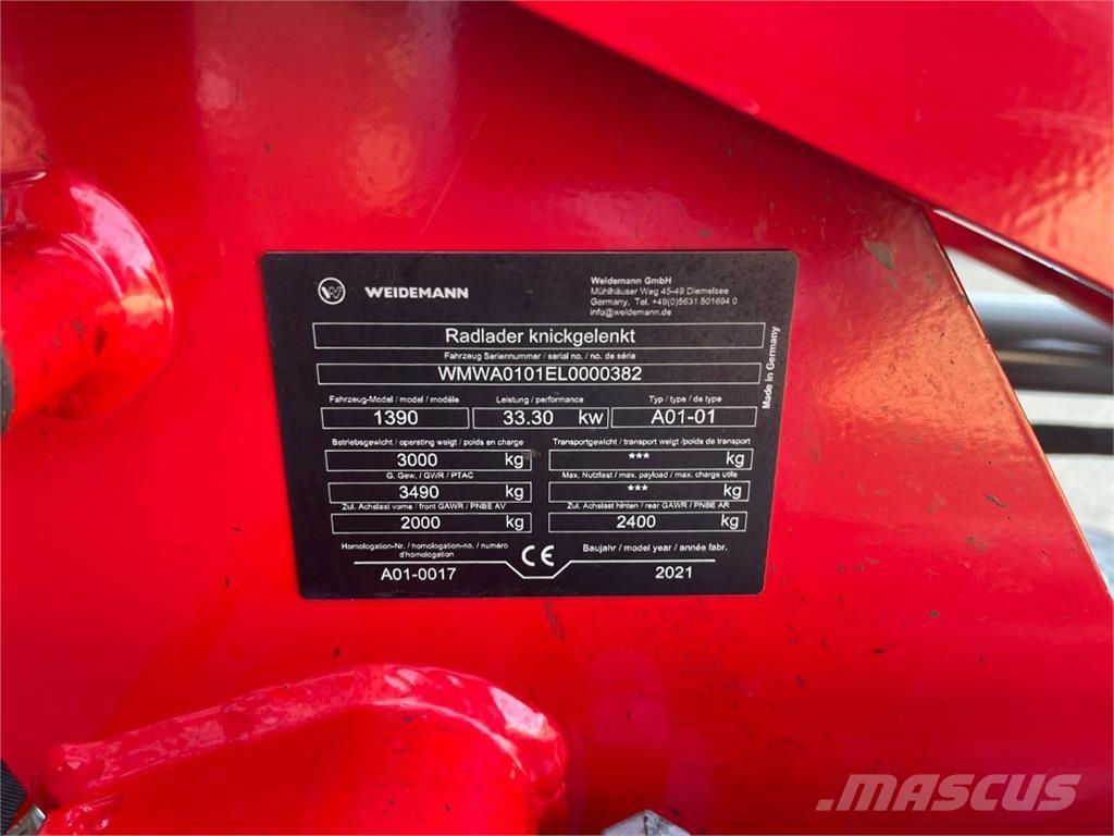 Weidemann 1390 Diger tarim makinalari